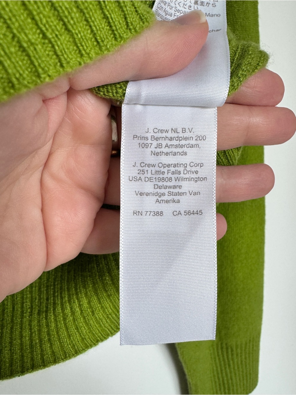 NWT! J. CREW Women's Perfect Cashmere Cardigan in August Peridot, Size Medium M - Picture 10 of 13